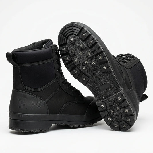 Professional Spiked Felt-Sole Rock Fishing Boots — 5mm Neoprene | Tungsten Spike Grip